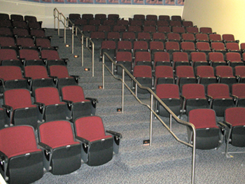 Seats of the lecture theater of Civic Hall